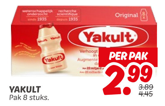 Yakult   drinkyoghurt folder aanbieding bij  Dekamarkt - details