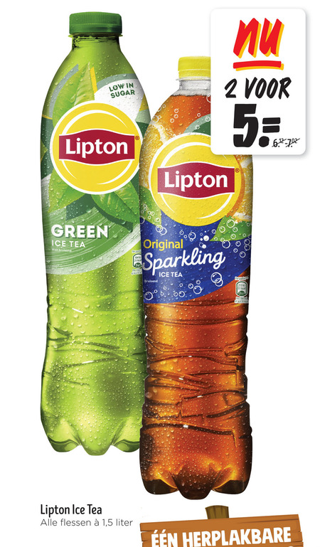 Lipton   ice tea folder aanbieding bij  Jumbo - details