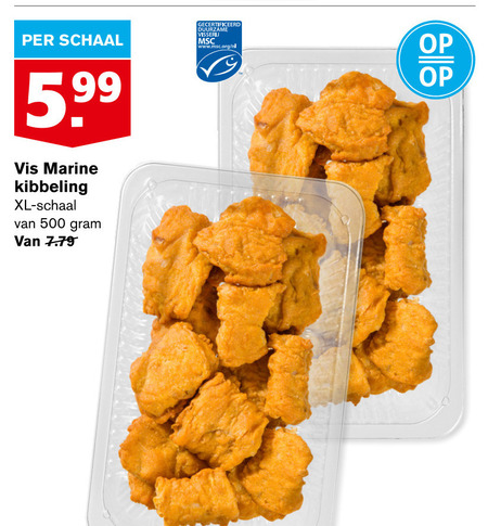 Vis Marine   kibbeling folder aanbieding bij  Hoogvliet - details