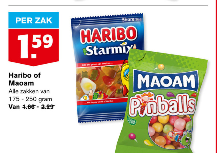 Maoam   snoep folder aanbieding bij  Hoogvliet - details