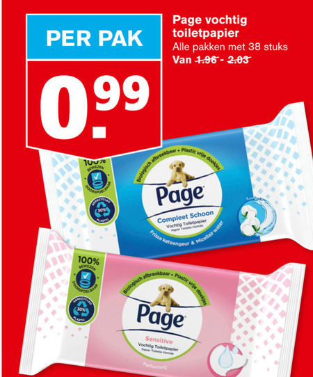 Page   vochtig toiletpapier folder aanbieding bij  Hoogvliet - details