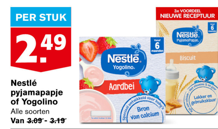 Nestle   babyvoeding folder aanbieding bij  Hoogvliet - details