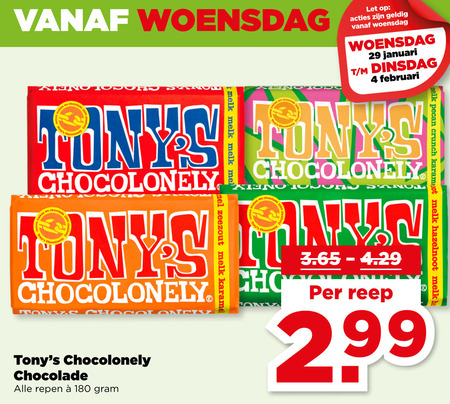 Tony Chocolony   chocolade folder aanbieding bij  Plus - details