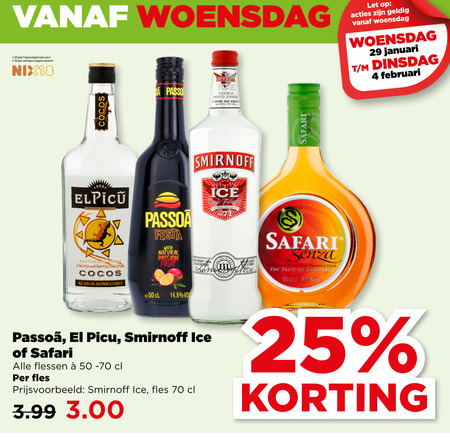 Passoa   likeur folder aanbieding bij  Plus - details