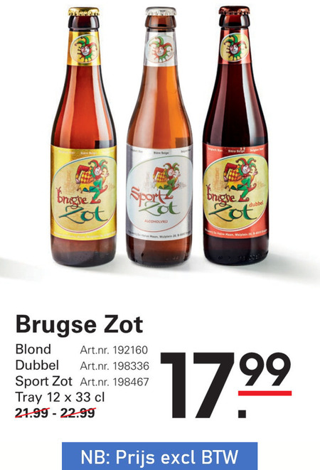 Brugse Zot   speciaalbier folder aanbieding bij  Sligro - details