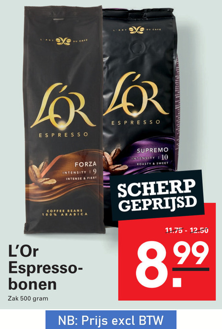 Douwe Egberts L Or   koffiebonen folder aanbieding bij  Sligro - details