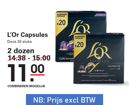 Douwe Egberts L Or   koffiecups folder aanbieding bij  Sligro - details