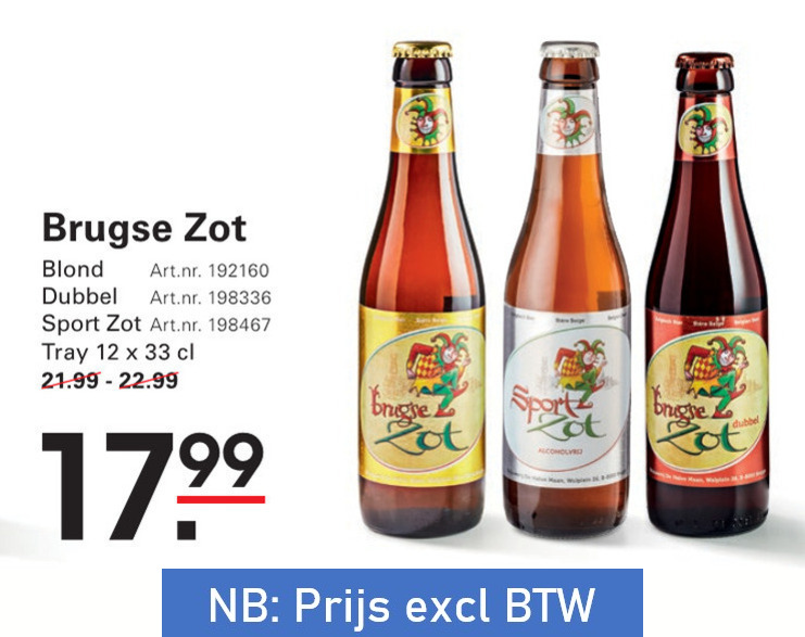 Brugse Zot   speciaalbier folder aanbieding bij  Sligro - details