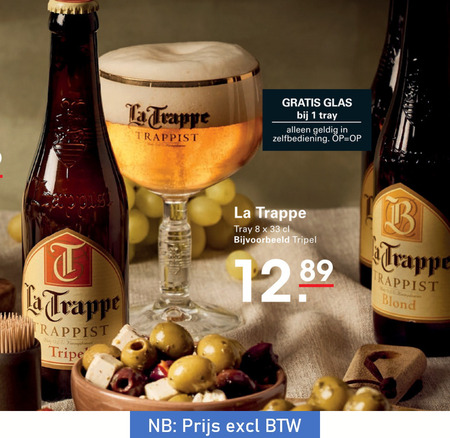 La Trappe   speciaalbier folder aanbieding bij  Sligro - details