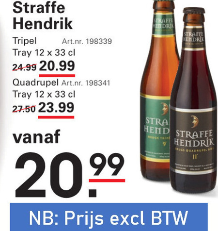 Straffe Hendrik   speciaalbier folder aanbieding bij  Sligro - details