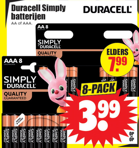 Duracell   batterij folder aanbieding bij  Dirk - details