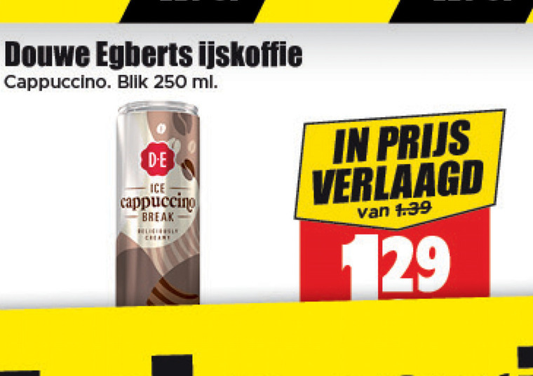 Douwe Egberts   ijskoffie folder aanbieding bij  Dirk - details