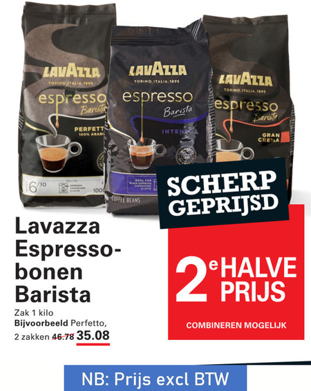 Lavazza   koffiebonen folder aanbieding bij  Sligro - details