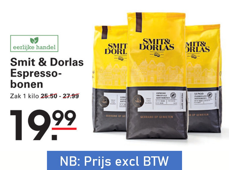 Smit en Dorlas   koffiebonen folder aanbieding bij  Sligro - details