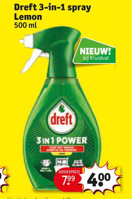 Dreft   ontvetter folder aanbieding bij  Kruidvat - details