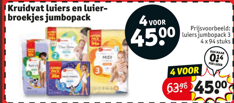 Kruidvat Huismerk   luierbroekjes, luiers folder aanbieding bij  Kruidvat - details