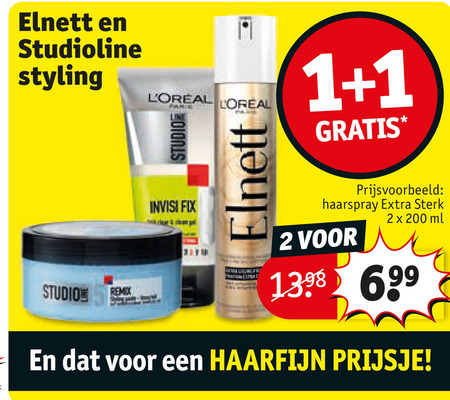 Studio Line   hairspray, haargel folder aanbieding bij  Kruidvat - details