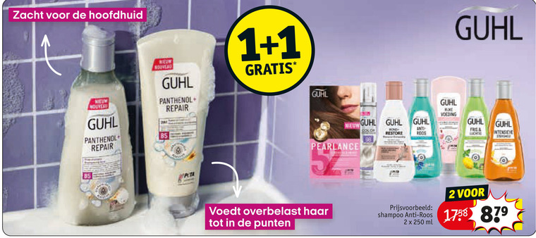 Guhl   shampoo folder aanbieding bij  Kruidvat - details