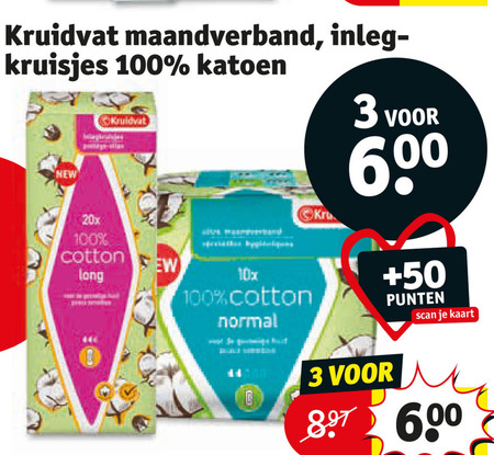 Kruidvat Huismerk   maandverband, inlegkruisjes folder aanbieding bij  Kruidvat - details