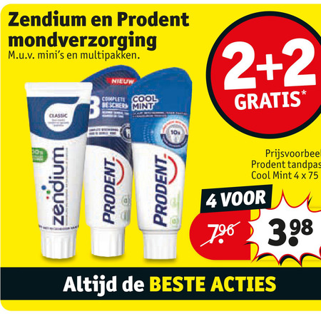 Prodent   tandpasta folder aanbieding bij  Kruidvat - details