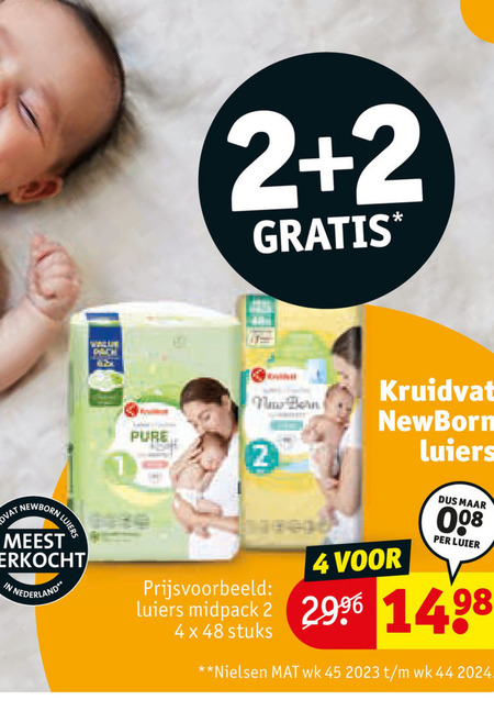 Kruidvat Huismerk   luiers folder aanbieding bij  Kruidvat - details