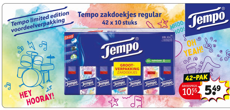 Tempo   zakdoek folder aanbieding bij  Kruidvat - details