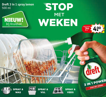 Dreft   ontvetter folder aanbieding bij  Kruidvat - details