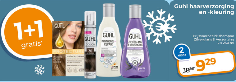 Guhl   haarkleuring, shampoo folder aanbieding bij  Trekpleister - details