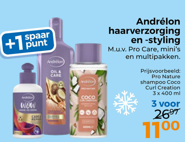 Andrelon   shampoo folder aanbieding bij  Trekpleister - details