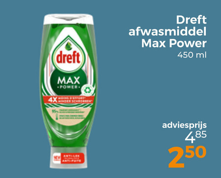 Dreft   afwasmiddel folder aanbieding bij  Trekpleister - details