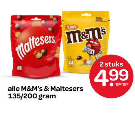 M en Ms   chocoladepindas, chocolade folder aanbieding bij  Spar - details