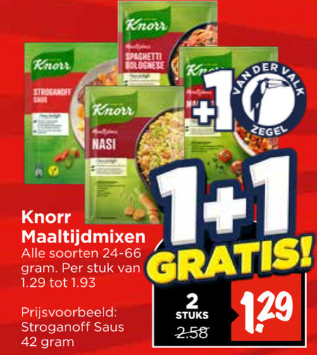 Knorr   maaltijdmix folder aanbieding bij  Vomar - details