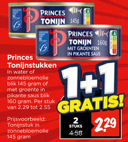 Princes   tonijn in blik folder aanbieding bij  Vomar - details