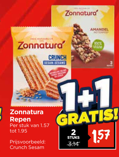 Zonnatura   mueslireep folder aanbieding bij  Vomar - details