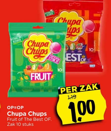 Chupa Chups   lollie folder aanbieding bij  Vomar - details