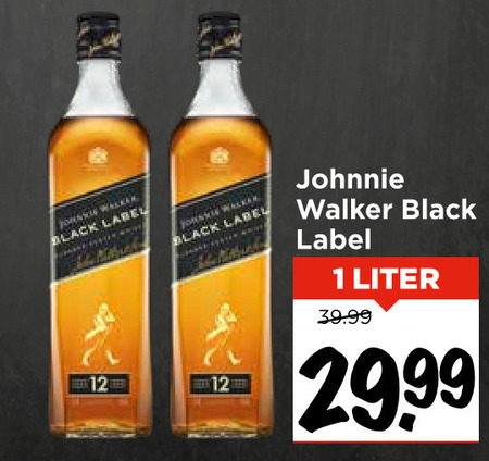 Johnnie Walker   whisky folder aanbieding bij  Vomar - details