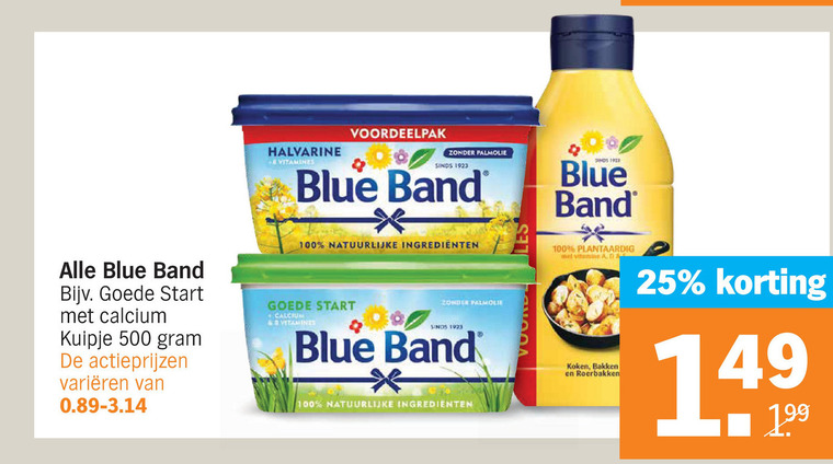 Blue Band   olie en vetten, margarine folder aanbieding bij  Albert Heijn - details