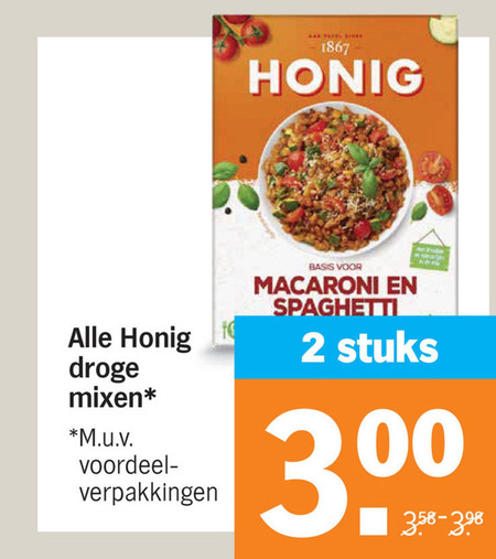 Honig   maaltijdmix folder aanbieding bij  Albert Heijn - details