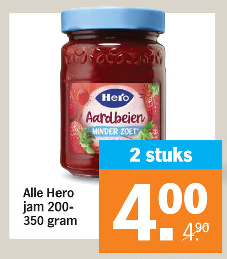 Hero   jam folder aanbieding bij  Albert Heijn - details