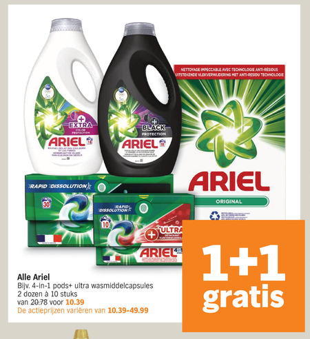 Ariel   wasmiddel folder aanbieding bij  Albert Heijn - details