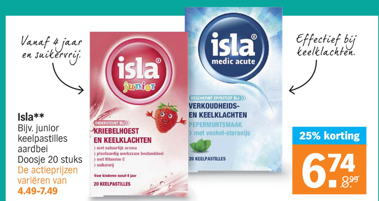 Isla   huisapotheek folder aanbieding bij  Albert Heijn - details