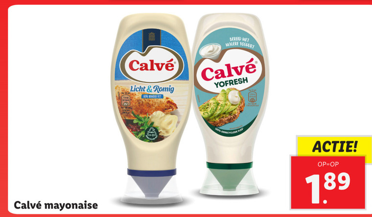 Calve   mayonaise folder aanbieding bij  Lidl - details