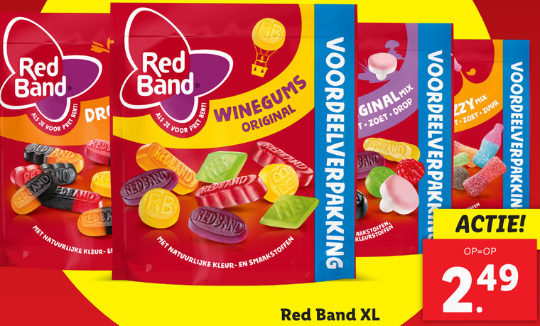 Red Band   winegums, snoep folder aanbieding bij  Lidl - details