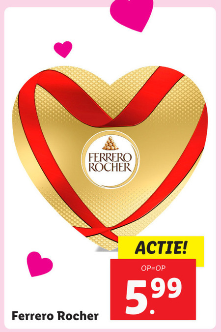 Ferrero Rocher   chocolade folder aanbieding bij  Lidl - details