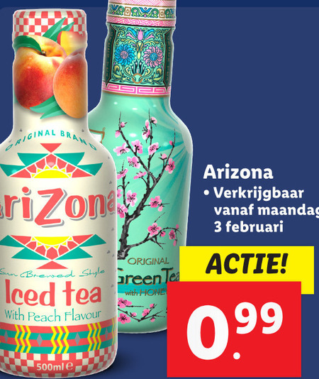 Arizona   ice tea folder aanbieding bij  Lidl - details