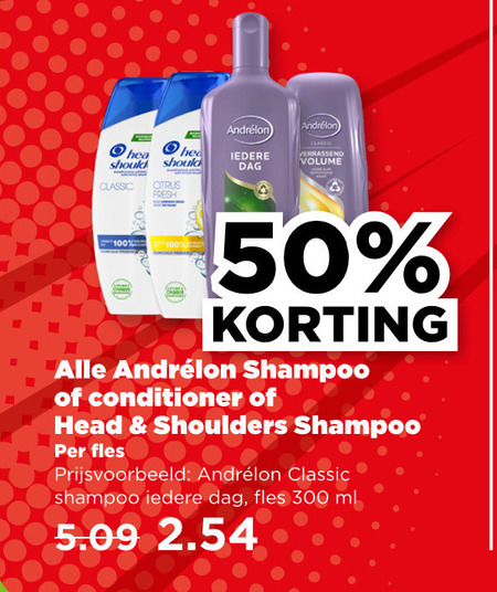 Head and Shoulders   conditioner, shampoo folder aanbieding bij  Plus - details