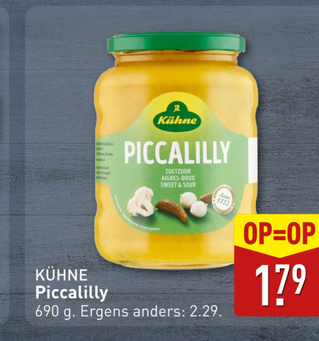 Kuhne   piccalilly folder aanbieding bij  Aldi - details