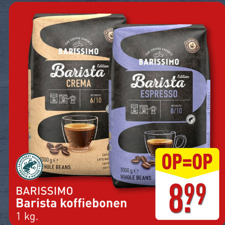 Barissimo   koffiebonen folder aanbieding bij  Aldi - details