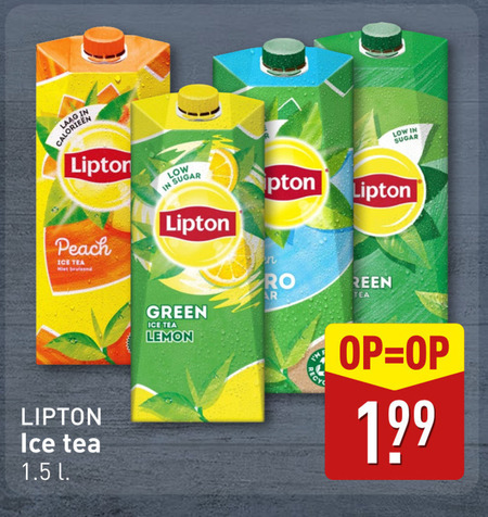 Lipton   ice tea folder aanbieding bij  Aldi - details