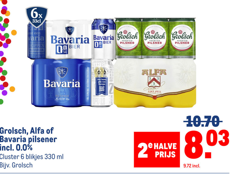 Grolsch   blikje bier folder aanbieding bij  Makro - details